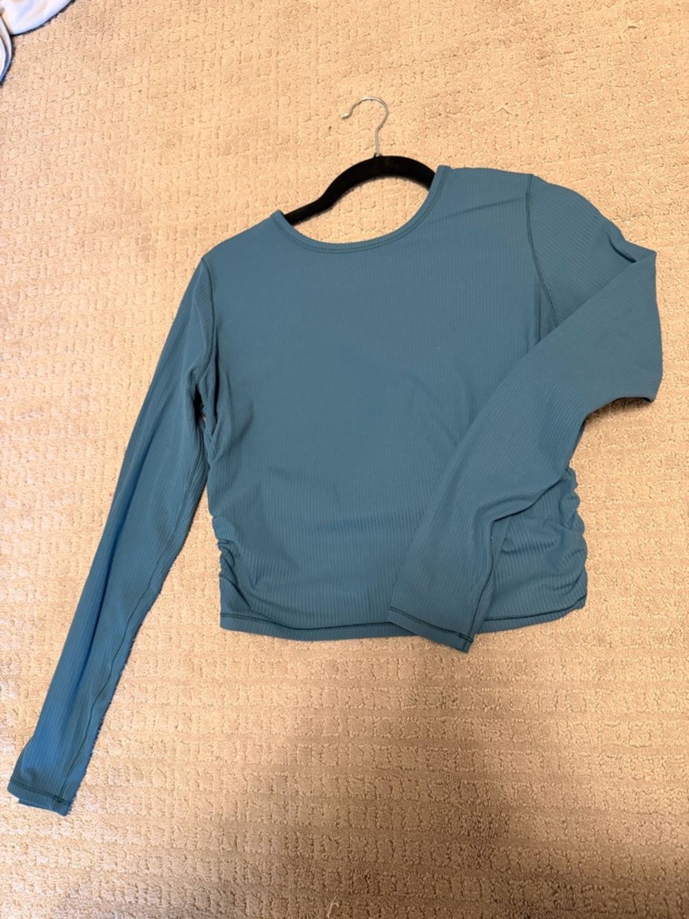 Lululemon Ribbed Long-Sleeve-Teal Blue